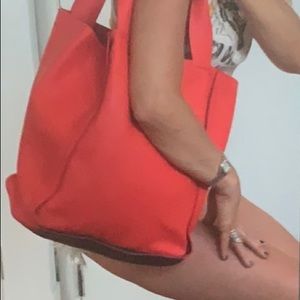 NWOT GAP red leather tote bag